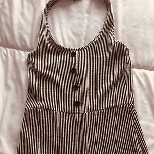 Black and white jumpsuit